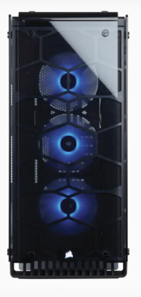 Corsair Crystal 570X RGB - Caja de PC, Mid-Tower ATX, ventana lateral  cristal templado con ventilador, iluminación RGB LED, Negro
