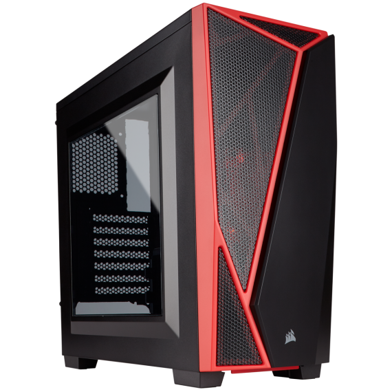 EDGABINETE CORSAIR SPEC-04 BLACK/RED ATX CC-9011107-WW - CC-9011107-WW(ED)